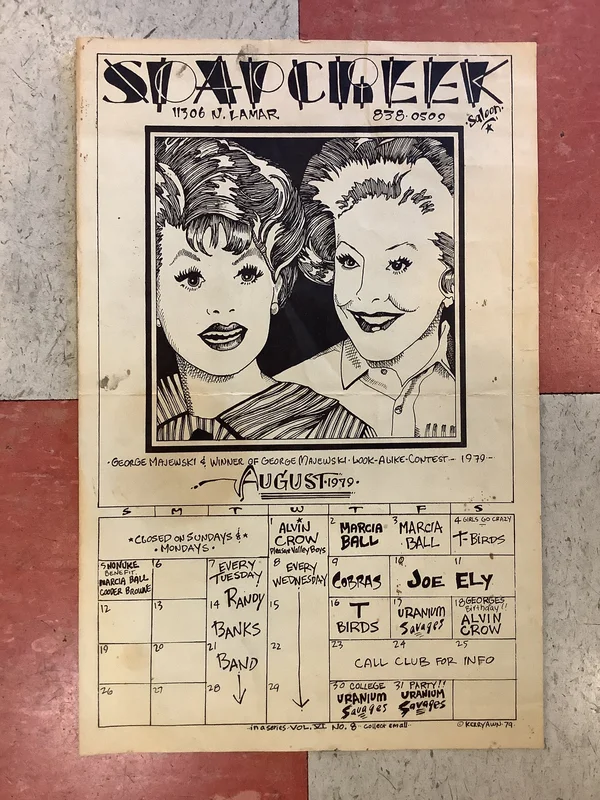 Soap Creek Saloon August Calendar - 1979 (Poster)