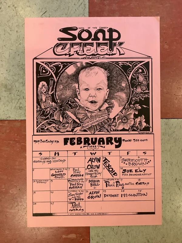 Soap Creek Saloon February Calendar - 1978 (Poster)