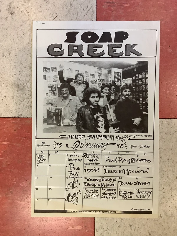 Soap Creek Saloon January Calendar - 1978 (Poster)