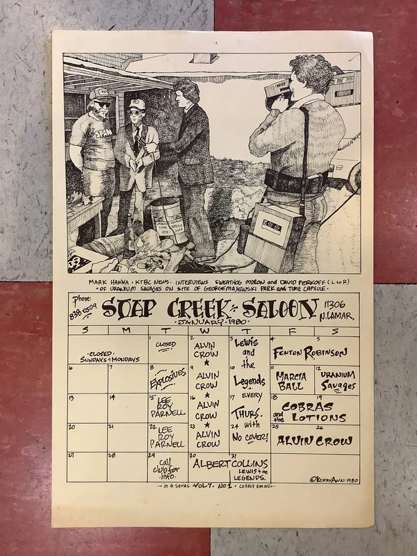 Soap Creek Saloon January Calendar - 1980 (Poster)
