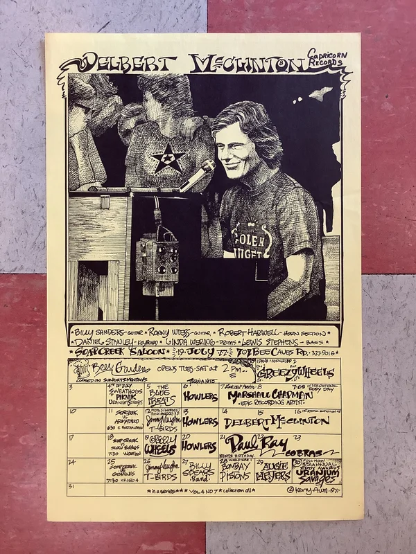 Soap Creek Saloon July Calendar - 1977 (Poster)