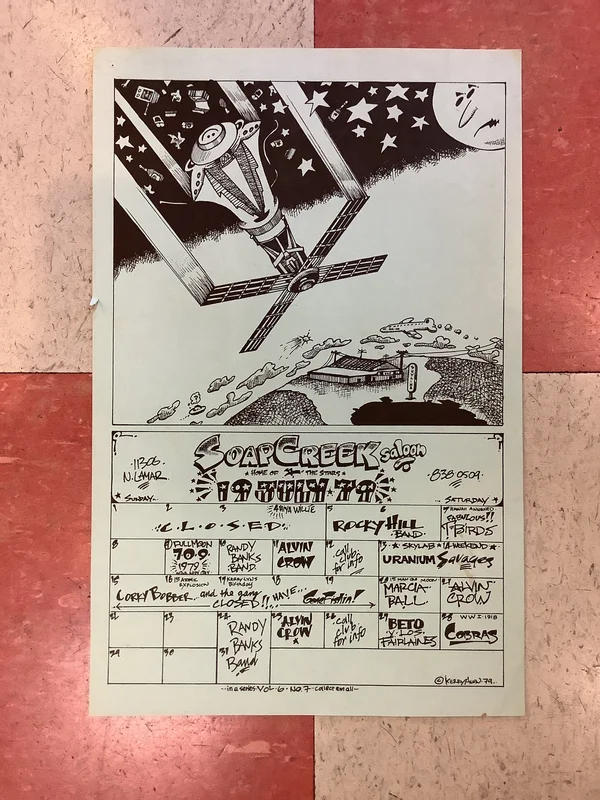Soap Creek Saloon July Calendar - 1979 (Poster)