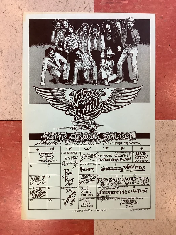 Soap Creek Saloon November Calendar - 1977 (Poster)