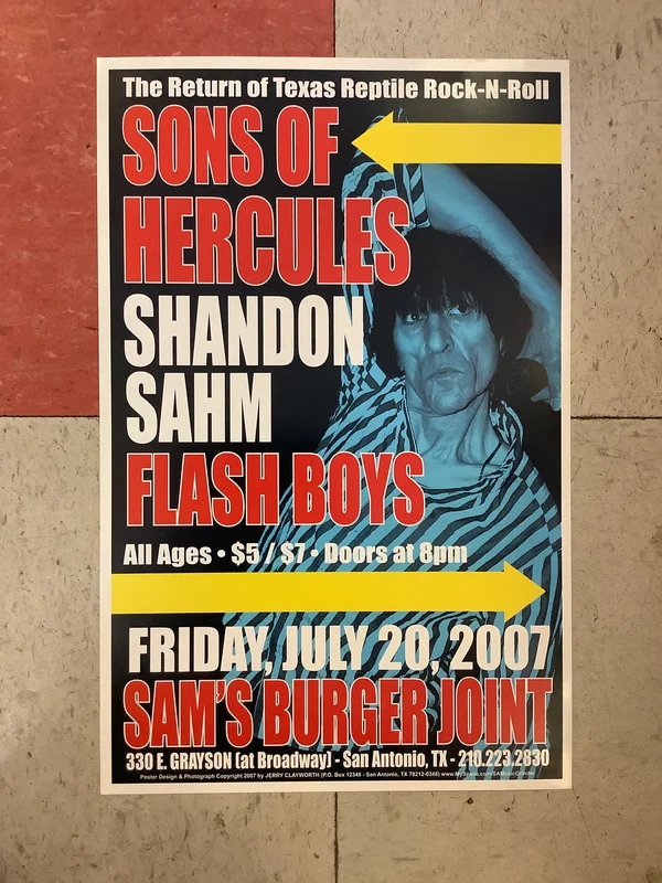Sons of Hercules at Sam's Burger Joint - 2007 (Poster)