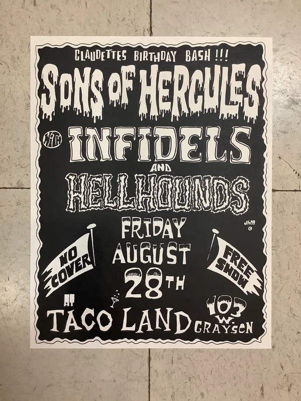Sons of Hercules at Taco Land - 1992 (Poster)
