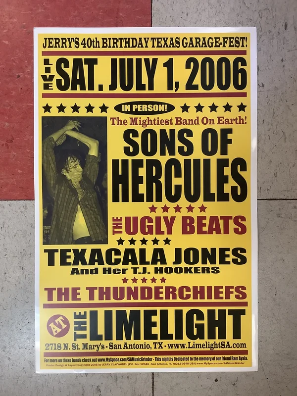 Sons of Hercules at The Limelight - 2006 (Poster)