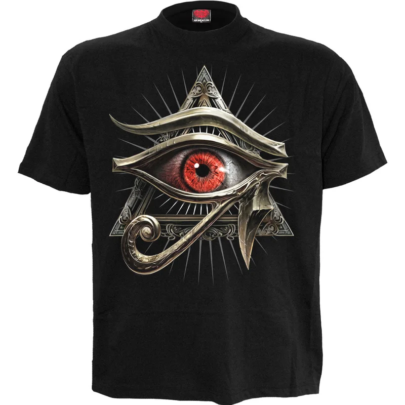 Spiral Unisex T-Shirt: Evil Eye Black