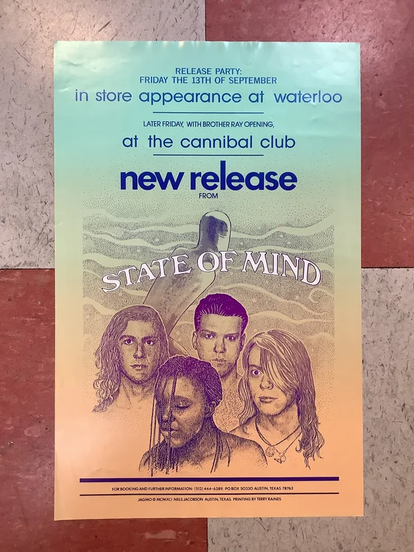 State of Mind at Cannibal Club and Waterloo Records - 1991 (Poster)