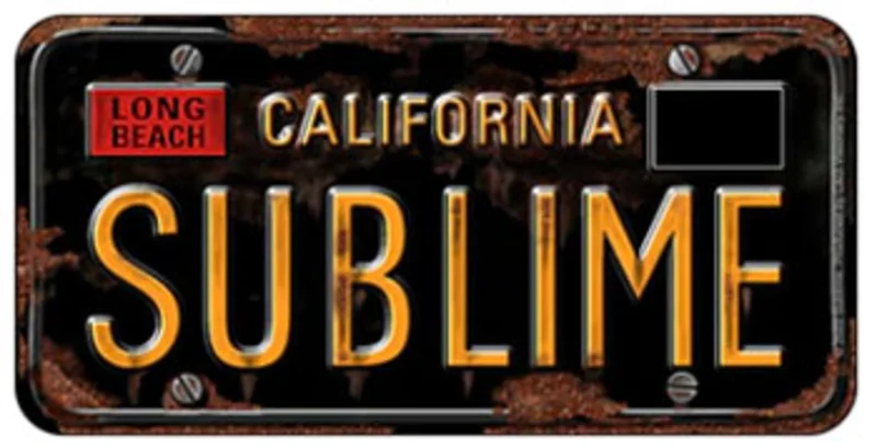 Stickers: Sublime-License Plate Logo (officially licensed)