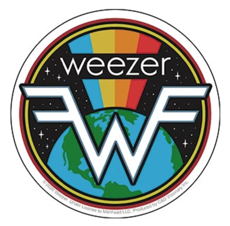 Stickers: Weezer-Earth Rainbow (officially licensed)