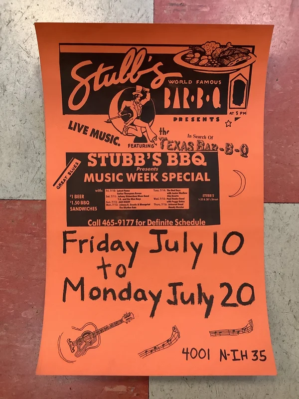 Stubb's BBQ Music Week Special (Poster)