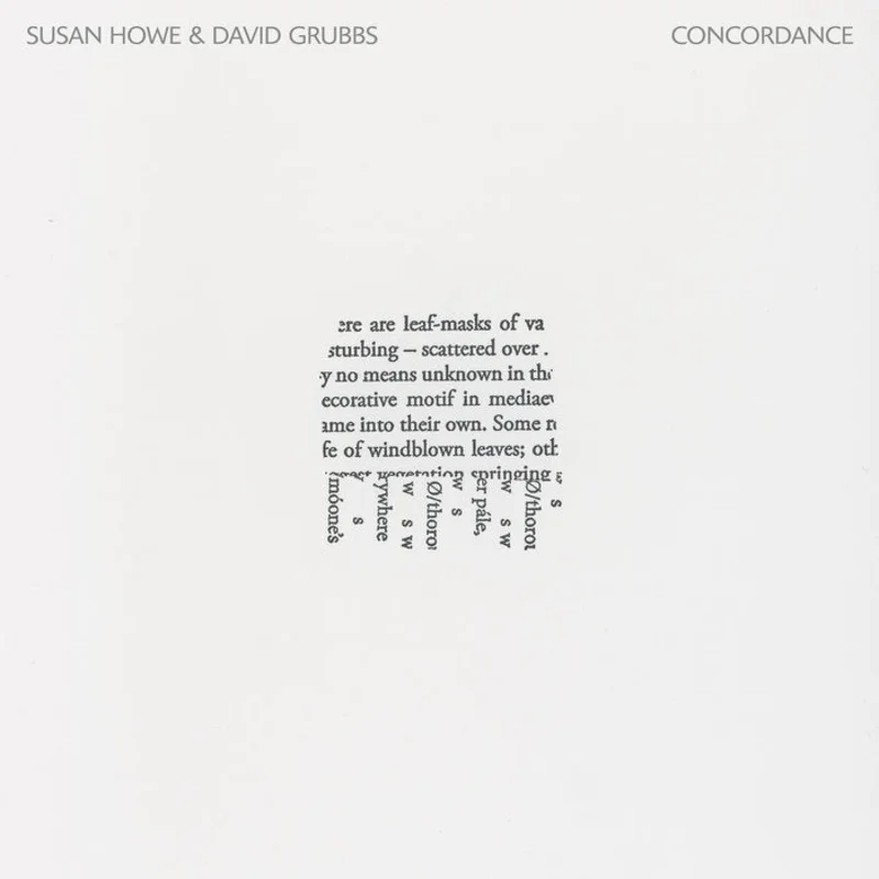 Susan Howe & David Grubbs - Concordance LP