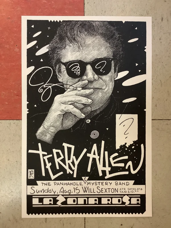 Terry Allen & The Panhandle Mystery Band at La Zona Rosa (Poster)