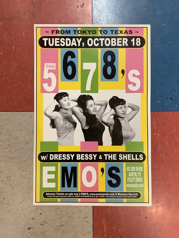The 5.6.7.8.'s at Emo's - 2005 (Poster)