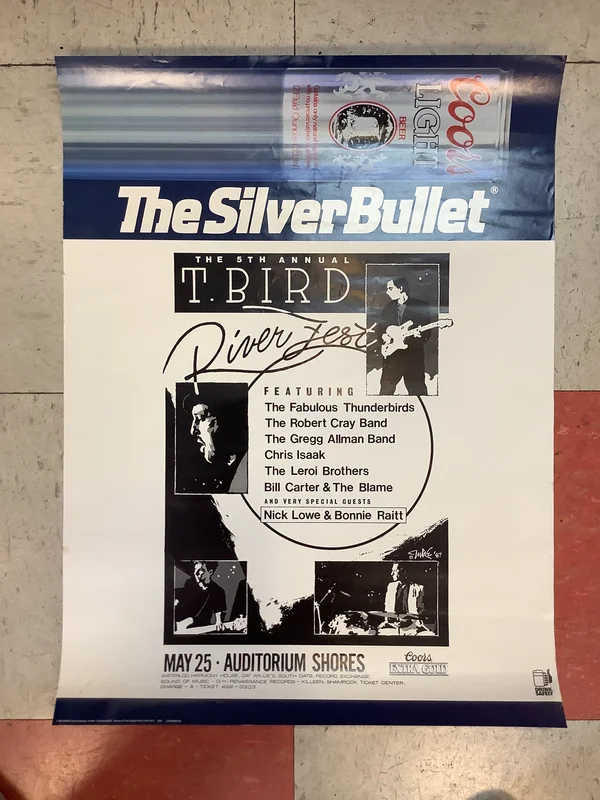 The 5th Annual T-Bird River Fest at Auditorium Shores - 1987 (Poster)