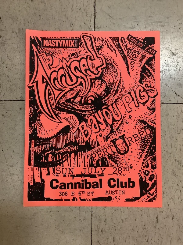 The Accsed at Cannibal Club - 1991 (Poster)