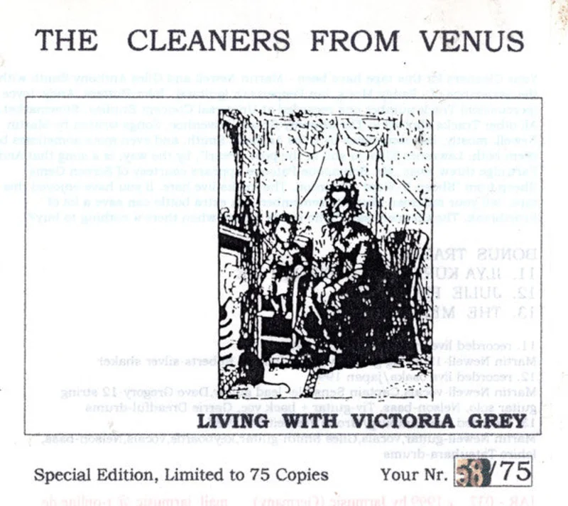 The Cleaners From Venus* - Living With Victoria Grey (CDr, Album, Ltd, Num, RE)