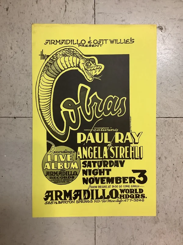 The Cobras at Armadillo World Headquarters - 1979 (Poster)
