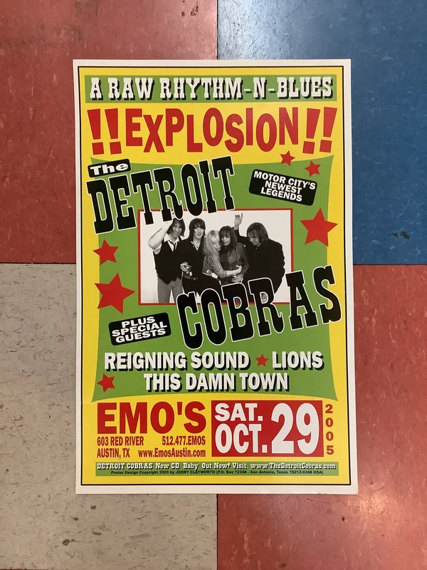 The Detroit Cobras at Emo's - 2005 (Poster)
