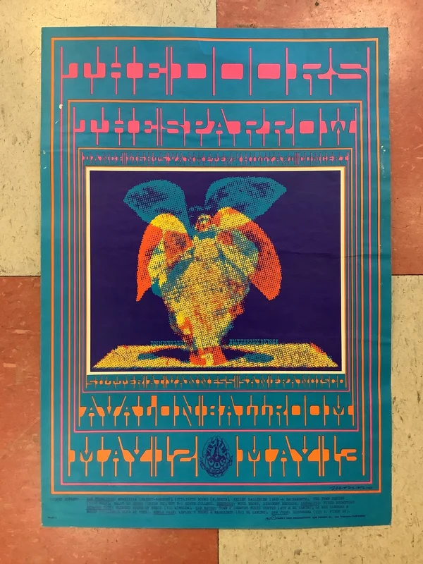 The Doors and The Sparrow at Avalon Ballroom - 1967 (Poster)