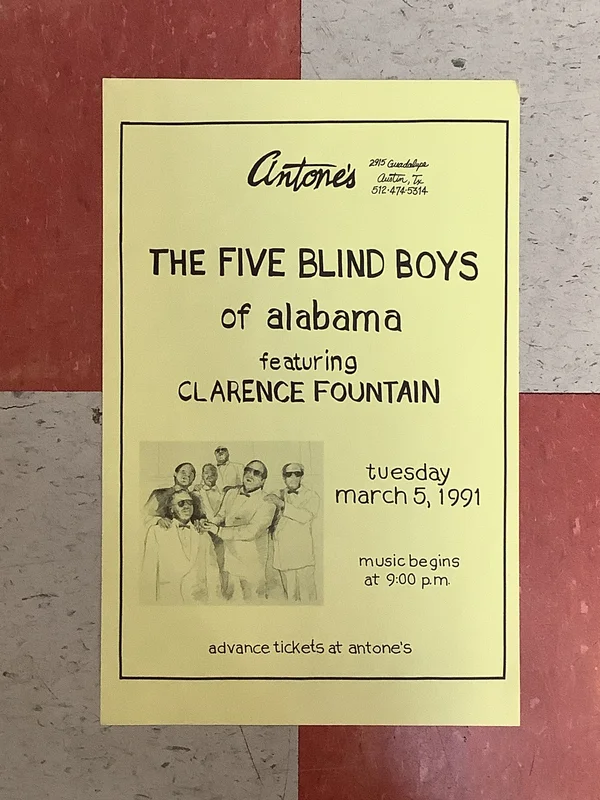 The Five Blind Boys of Alabama at Antone's - 1991 (Poster)