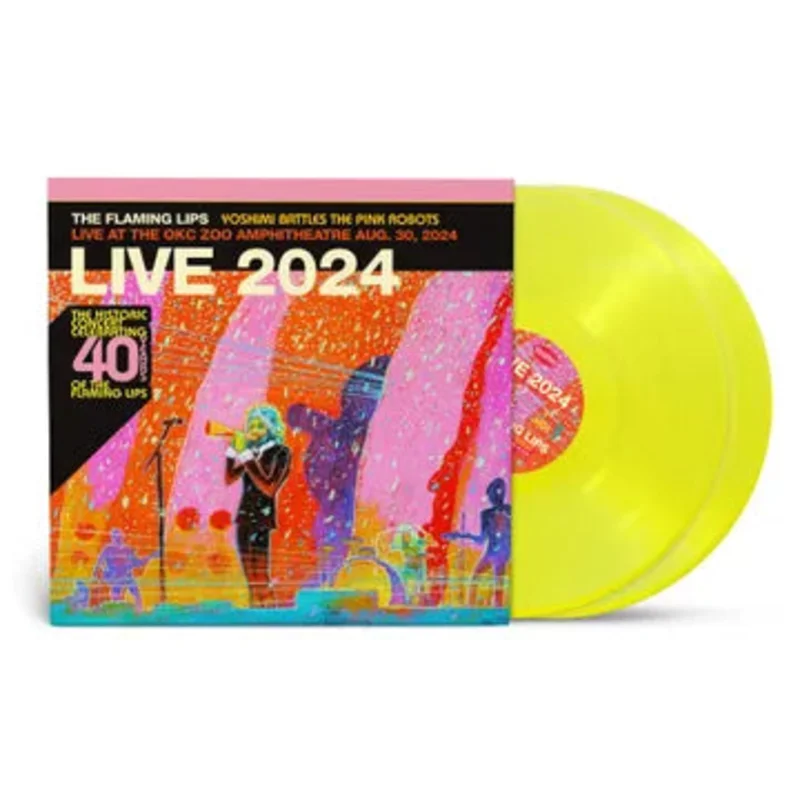 The Flaming Lips-Yoshimi Battles The Pink Robots-Live At The Zoo Amphitheatre, Oklahoma City, August 30, 2024 (Colored Vinyl) (2XLP) (RSDBF25)