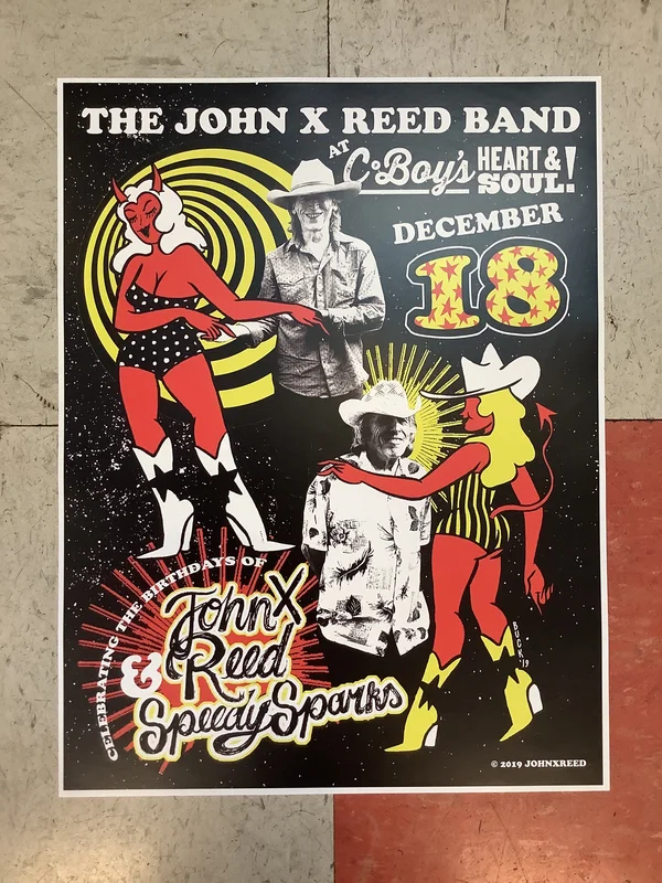 The John X Reed Band at C-Boy's - 2019 (Poster)