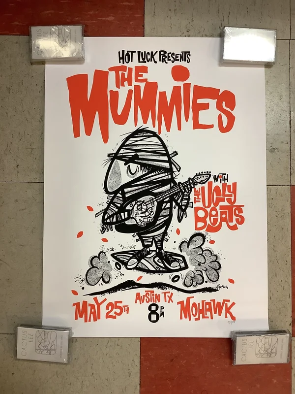 The Mummies with The Ugly Beats at Mohawk - 2024 (Poster)