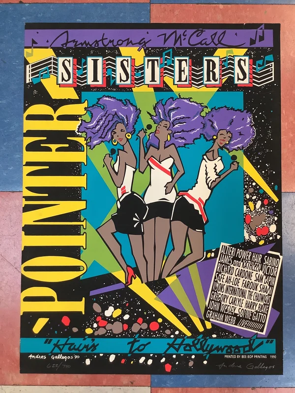 The Pointer Sisters Art Print - 1990 (Poster)