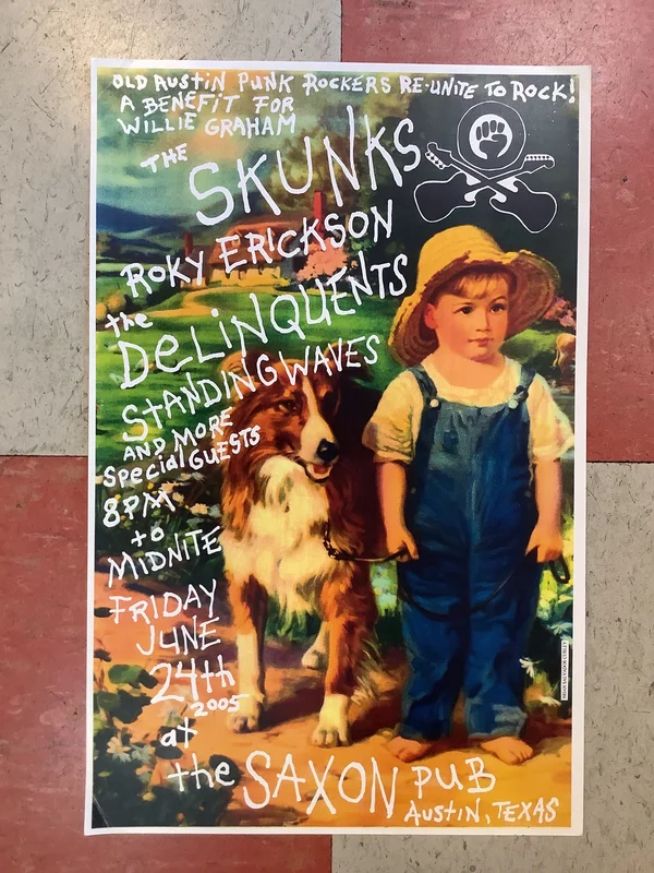 The Skunks and Roky Erickson at The Saxon Pub - 2005 (Poster)