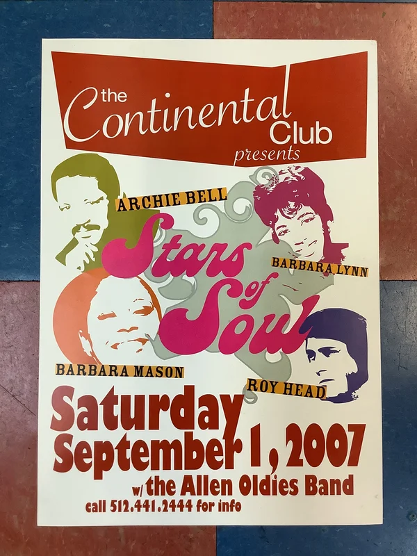The Stars of Soul at The Continental Club - 2007 (Poster)