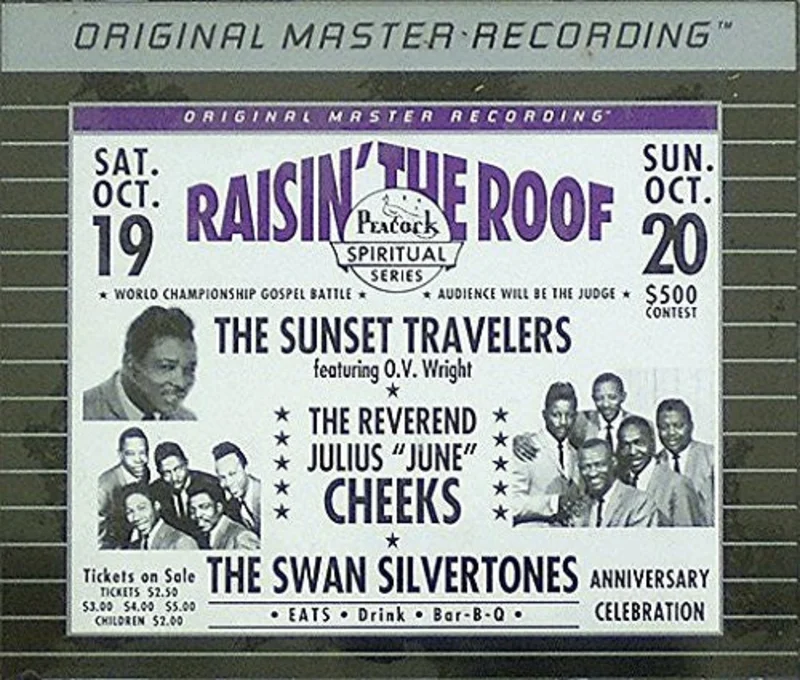 The Sunset Travelers Featuring O.V. Wright, Julius Cheeks, The Swan Silvertones - Raisin' The Roof (CD)
