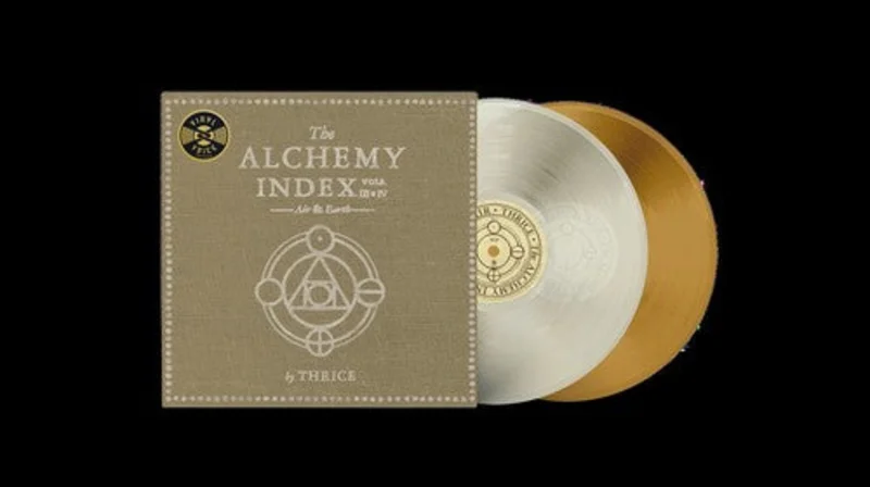 Thrice-The Alchemy Index, Vols. 3 & 4: Air & Earth (INEX) (Clear & Tan Vinyl) (2XLP)