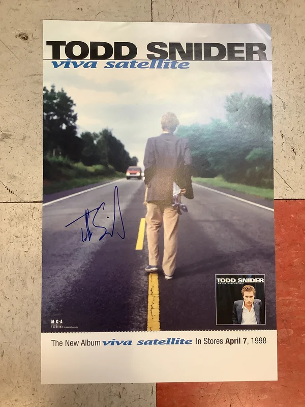 Todd Snider "Viva Satellite" Promo - 1998 (Poster)
