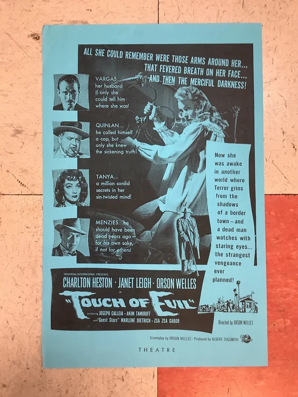 "Touch of Evil" Orson Welles (Poster)