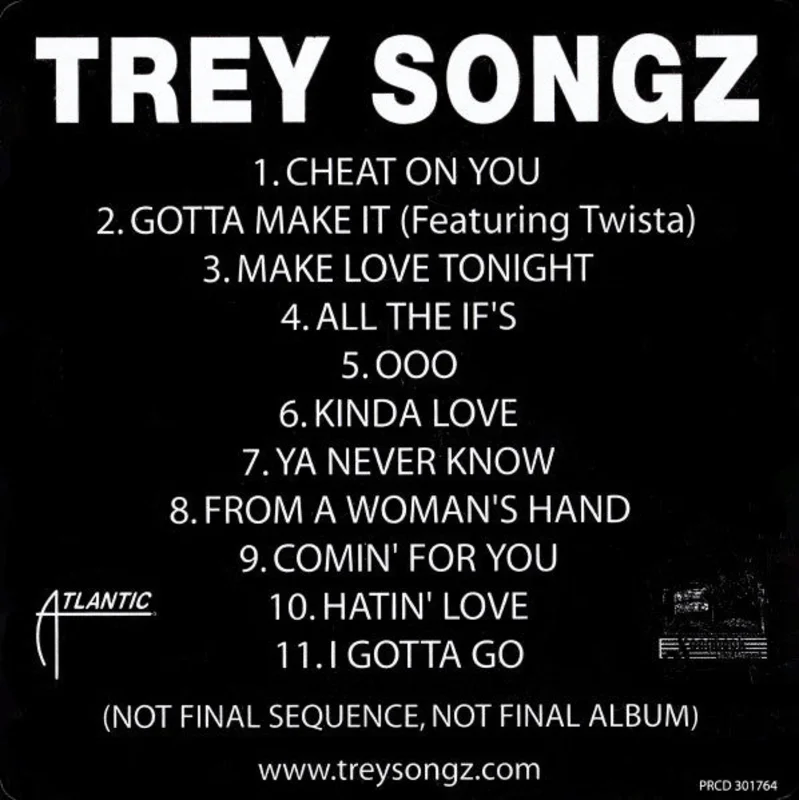 Trey Songz - Trey Songz (Not Final Sequence, Not Final Album) (CD)