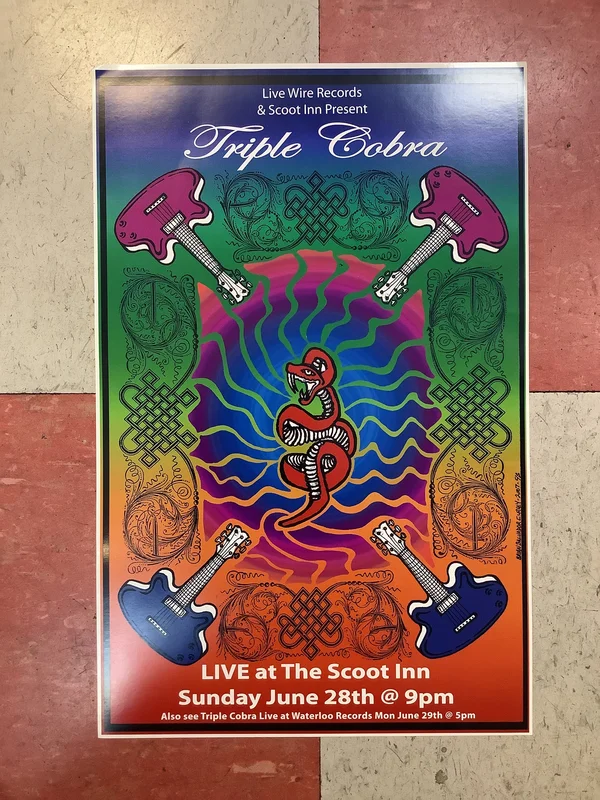 Triple Cobra at The Scoot Inn - 2007 (Poster)