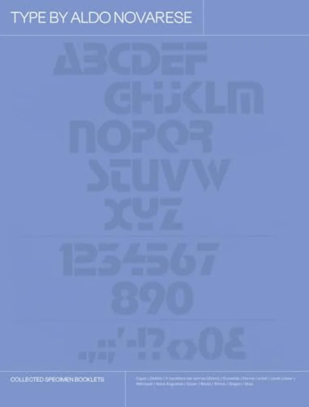 Type by Aldo Novarese : Collected Specimen Booklets