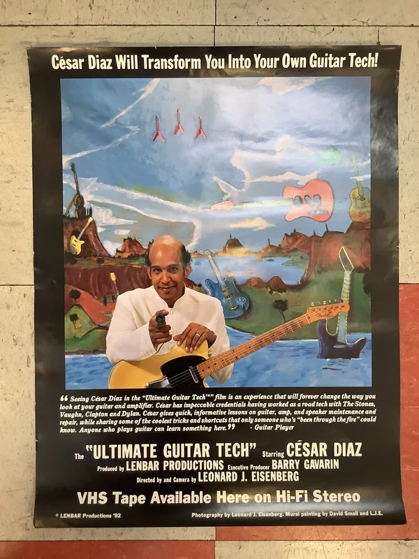 "Ultimate Guitar Tech" Starring Csar Diaz Promo - 1992 (Poster)