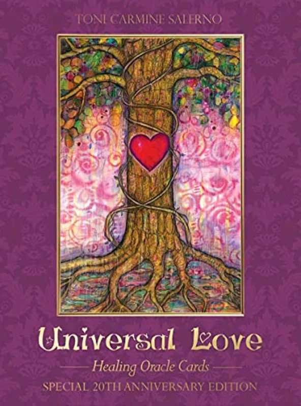 Universal Love - Special 20th Anniversary Edition: Healing Oracle Cards - 45 colour cards with gold foil and 72-page guidebook set