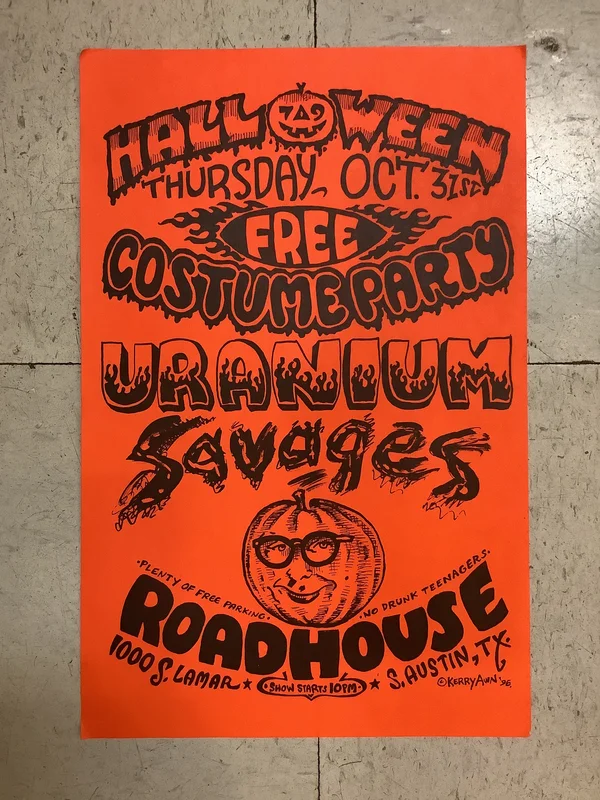 Uranium Savages at Roadhouse - 1996 (Poster)