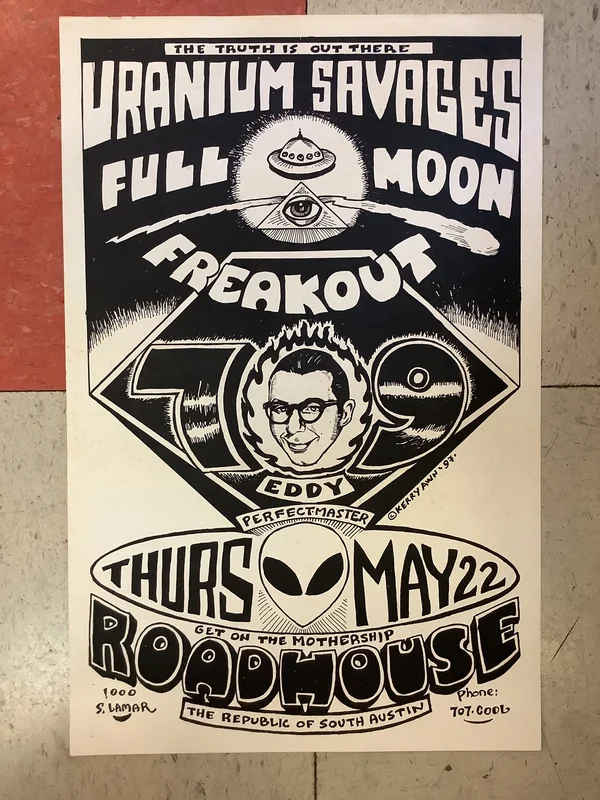Uranium Savages at Roadhouse - 1997 (Poster)