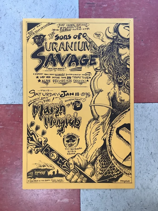 Uranium Savages at Soap Creek Saloon - 1975 (Poster)
