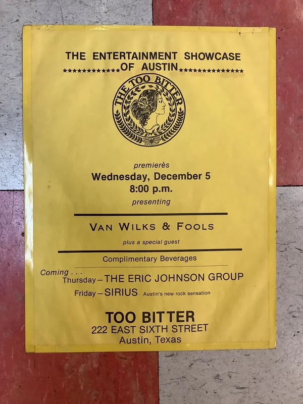 Van Wilks & Eric Johnson at Too Bitter (Poster)