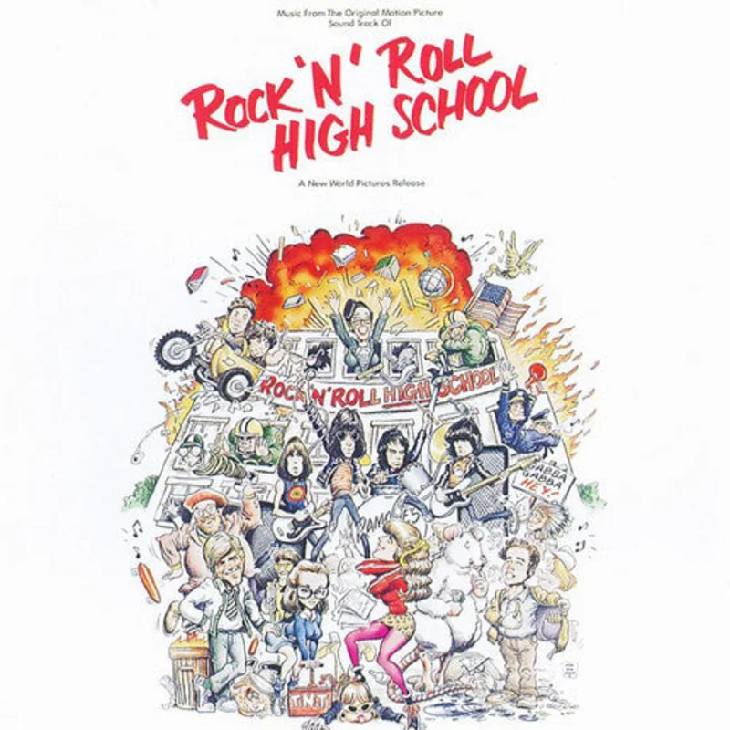 Various - Rock n' Roll High School (LP) (Red, Orange and Yellow Vinyl)