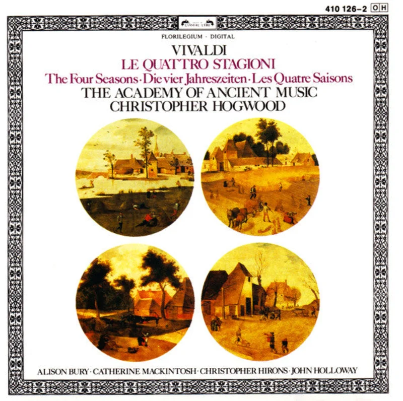 Vivaldi* - The Academy Of Ancient Music, Christopher Hogwood, Alison Bury, Catherine Mackintosh, Christopher Hirons, John Holloway - Le Quattro Stagioni = The Four Seasons = Die Vier Jahreszeiten = Les Quatre Saisons (CD)