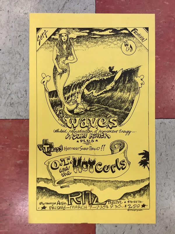 Waves Surf Festival at Austin Ritz Theatre - 1975 (Poster)