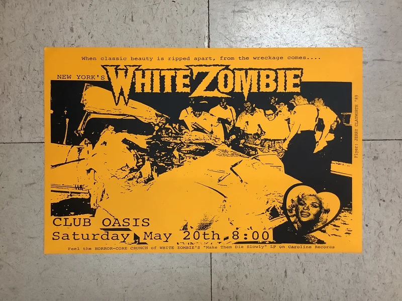 White Zombie at Club Oasis - 1989 (Poster)