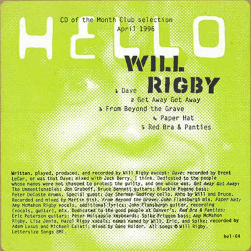 Will Rigby - Will Rigby (CD)