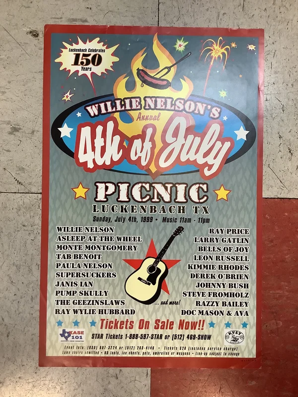 Willie Nelson's 4th of July Picnic - 1999 (Poster)